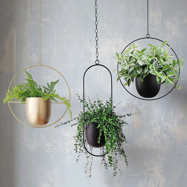 Metal Hanging Planter Decor Baskets Pots Window Boxes