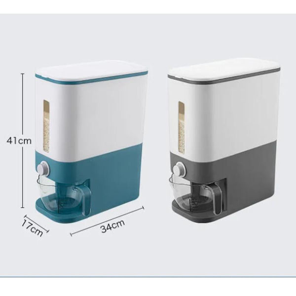 Automatic Plastic Rice Storage Box One Touch Dispenser Kitchen Tools Food Storage Containers