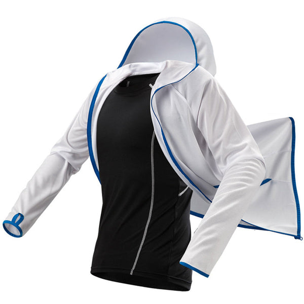 Long Sleeve Sun Protection Quick Dry Thin Hoodie Jacket For Any Outdoor Activities