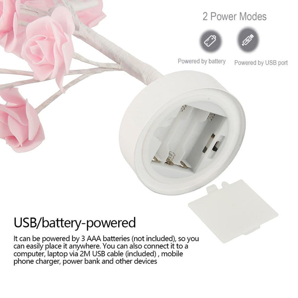 Led Rose Flower Decorative Table Lamp Night Light Night Lights