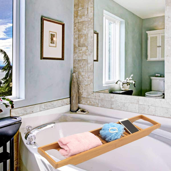 Luxury Bath Caddy Tub Wine Food Tray Holder Bath Caddies & Trays