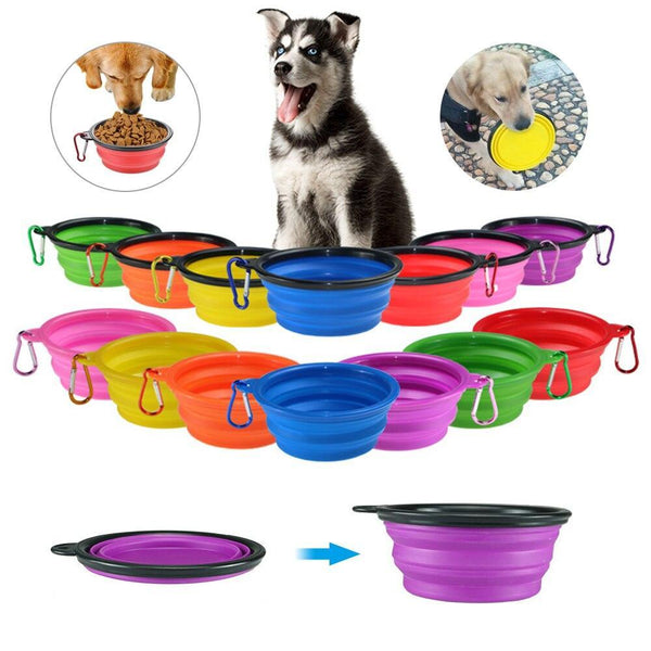 Pet Silicone Bowl Dishes Feeders & Fountains