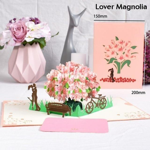 3D Pop Up Cards Romantic Love Valentines Day Wedding Anniversary Gifts Greeting Cards & Invitations