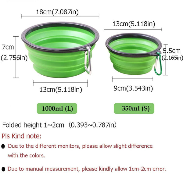 Pet Silicone Bowl Dishes Feeders & Fountains