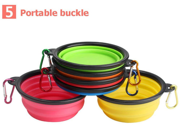 Portable Pet Silicone Bowl