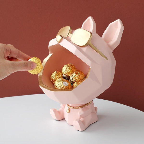 Cool Dog Key Holder Storage Resin Sculpture Sculptures & Figurines