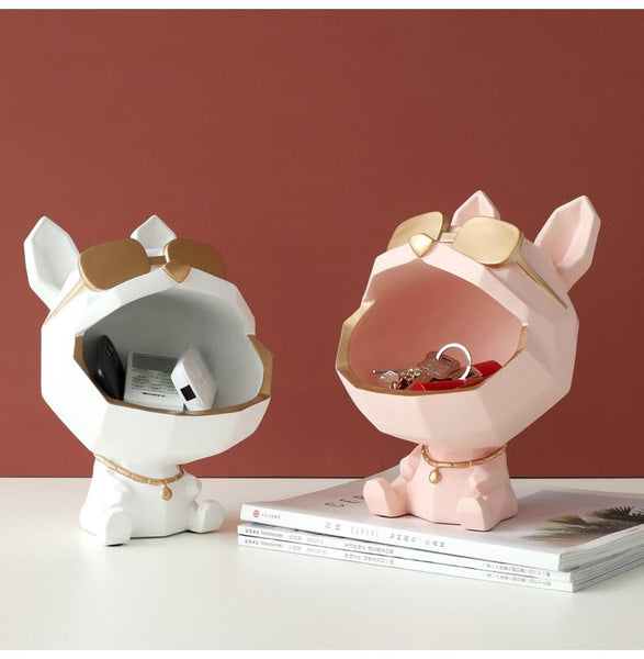 Cool Dog Key Holder Storage Resin Sculpture Sculptures & Figurines