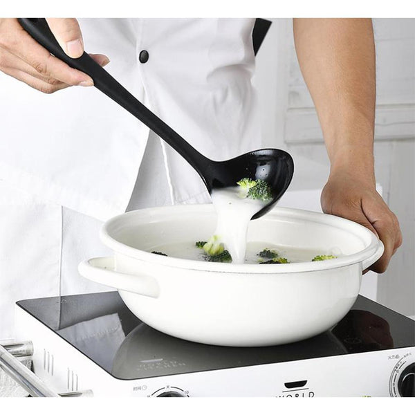 10Pcs Black Silicone Kitchen Utensils Set Bakeware Accessories Cooking Utensils