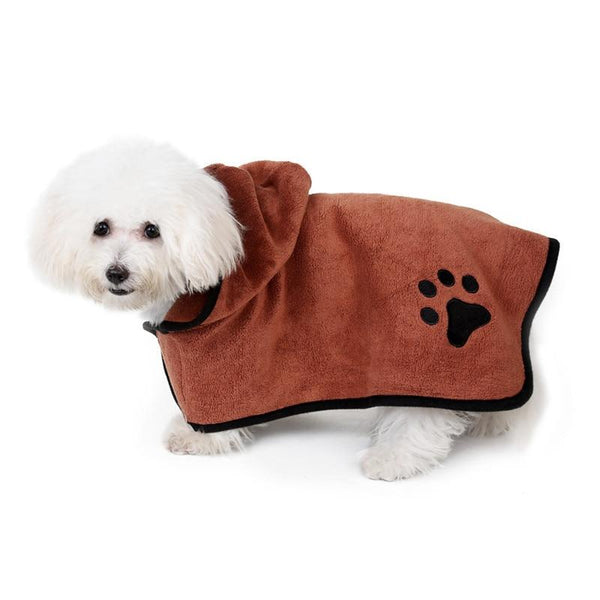 Absorbent Microfibre Dog Bath Robe Towel Dog Grooming