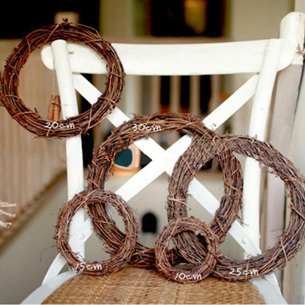 Diy Easter Craft Garland Wreath Decoration Rattan Wall Hanging Seasonal Decorations