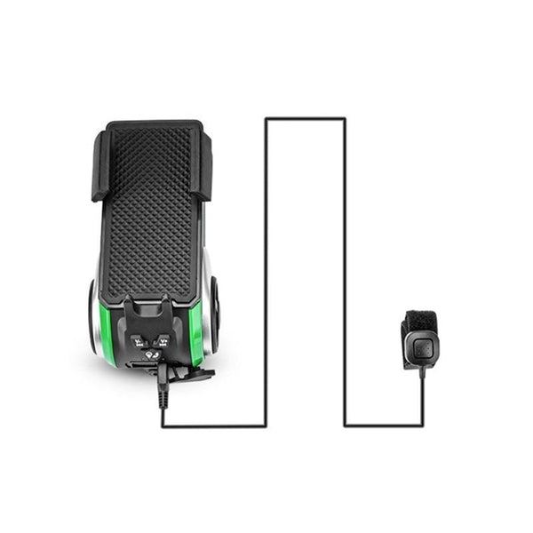 5 In 1 Bicycle Light Bluetooth Bell Phone Holder Bike Accessories Lights & Reflectors