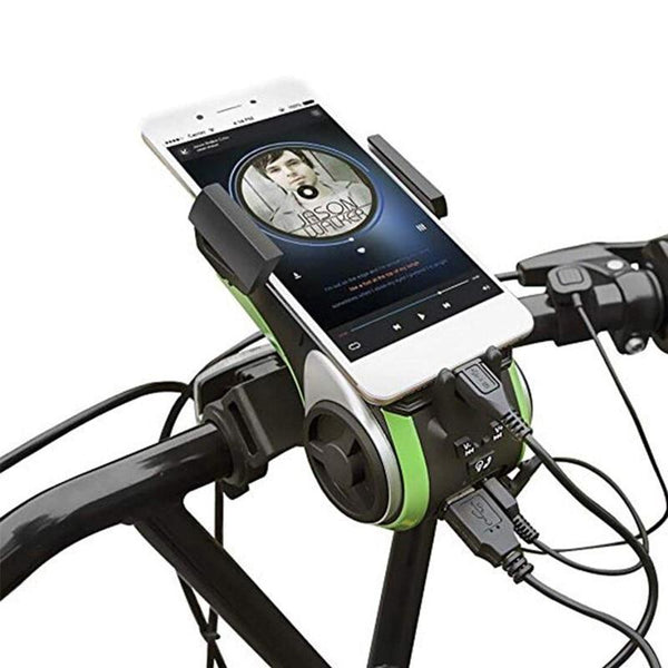 5 In 1 Bicycle Light Bluetooth Bell Phone Holder Bike Accessories Lights & Reflectors