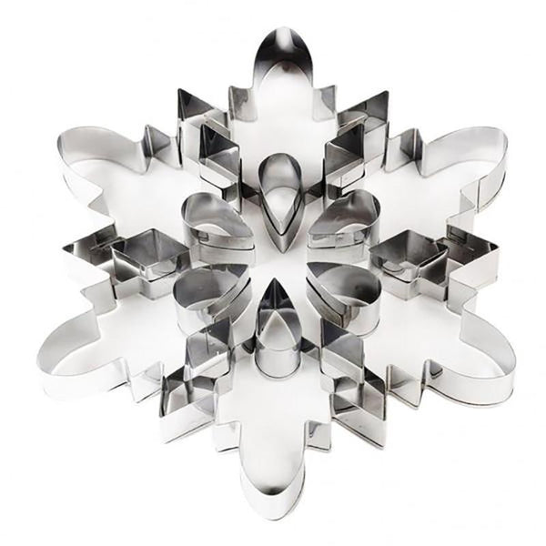 Stainless Steel Snowflake Cookie Cutter Baking Tools Cookie Cutters