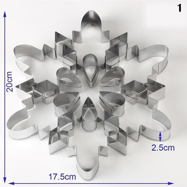 Stainless Steel Snowflake Cookie Cutter Baking Tools Cookie Cutters