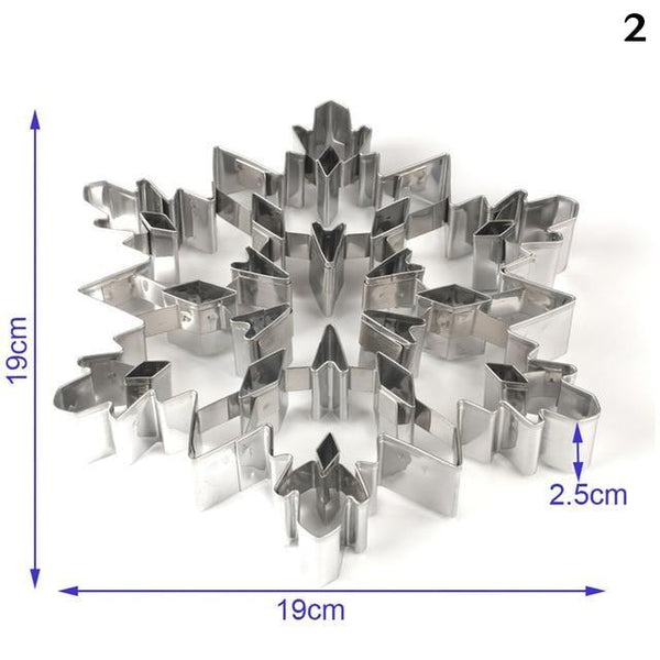 Stainless Steel Snowflake Cookie Cutter Baking Tools Cookie Cutters