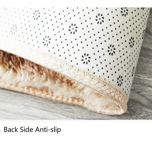Soft Fluffy Long Hair Carpets Corridor Balcony Laundry Room Bedroom Non Slip Mats Rugs