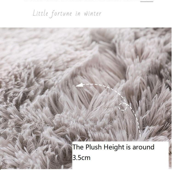 Soft Fluffy Long Hair Carpets Corridor Balcony Laundry Room Bedroom Non Slip Mats Rugs