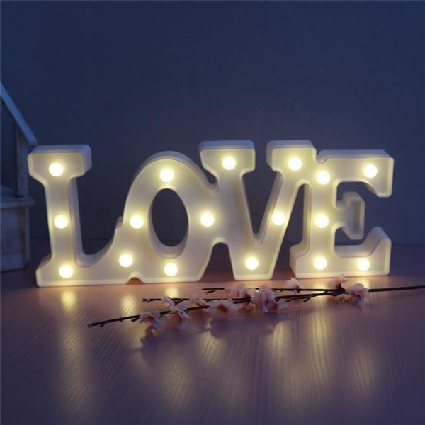 Love Or Heart Neon Led Night Lights Romantic Valentine's Day Gift Party Decor Lamps