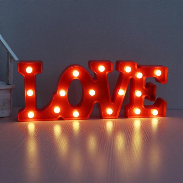 Love Or Heart Neon Led Night Lights Romantic Valentine's Day Gift Party Decor Lamps