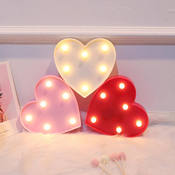 Love Or Heart Neon Led Night Lights Romantic Valentine's Day Gift Party Decor Lamps