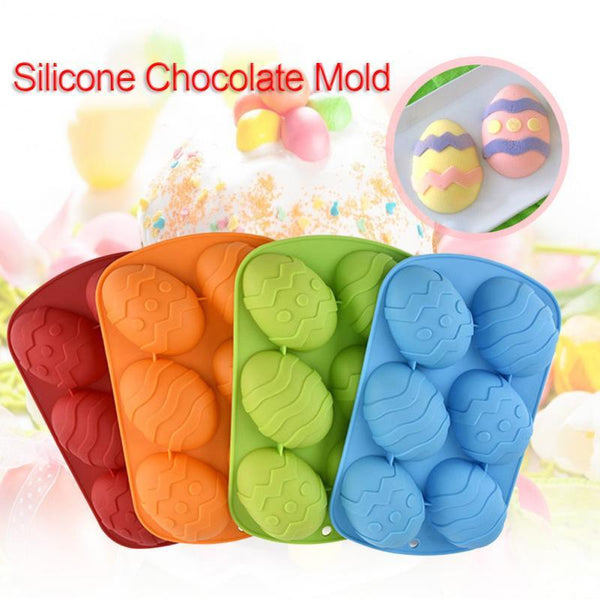 Sugarcraft & Chocolate Moulds 3D Easter Egg Silicone Chocolate Fondant Mold Baking Tools