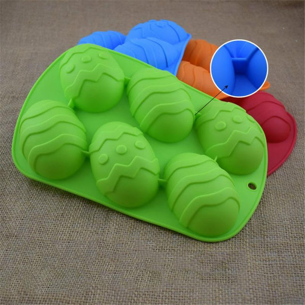 3D Easter Egg Silicone Chocolate Fondant Mold Baking Tools
