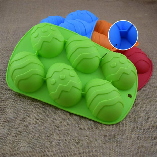 3D Easter Egg Silicone Chocolate Fondant Mold Baking Tools Sugarcraft & Chocolate Moulds