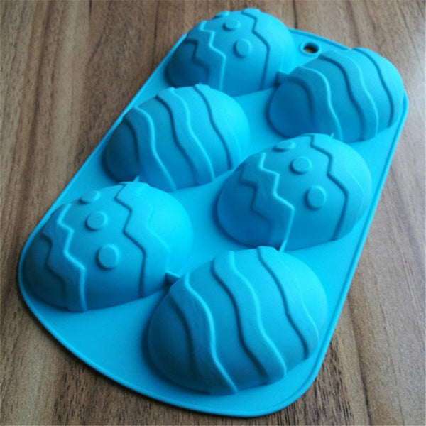 3D Easter Egg Silicone Chocolate Fondant Mold Baking Tools Sugarcraft & Chocolate Moulds