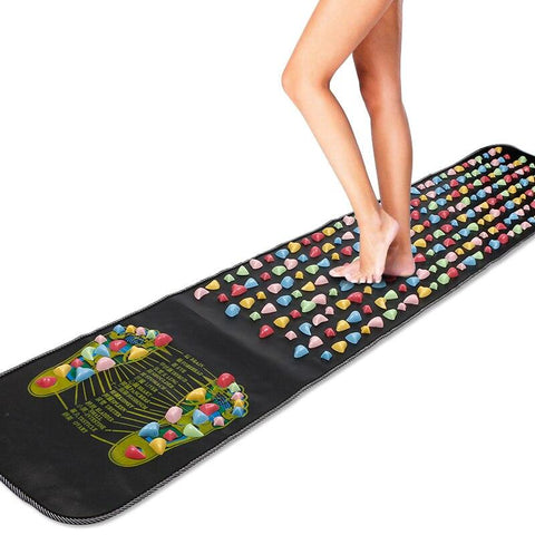 Rainbow Stone Foot Massager Mat Self Care Acupressure Reflexology Massagers