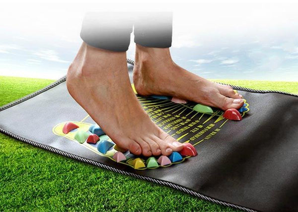 Rainbow Stone Foot Massager Mat Self Care Acupressure Reflexology Massagers