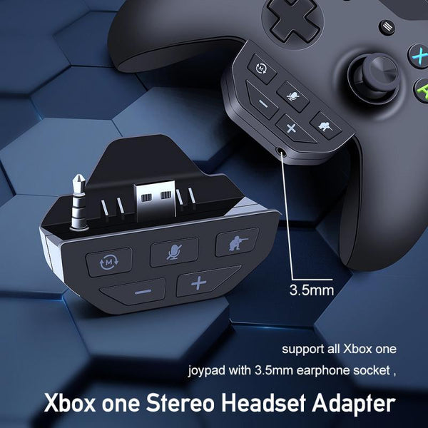 Stereo Headset Adapter Controller Audio Headphone Converter For Xbox One Cables & Adapters