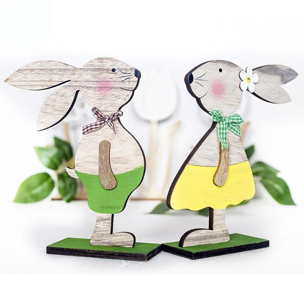 Easter Bunnies Rabbit Decorations Desktop Ornaments Seasonal Decorations