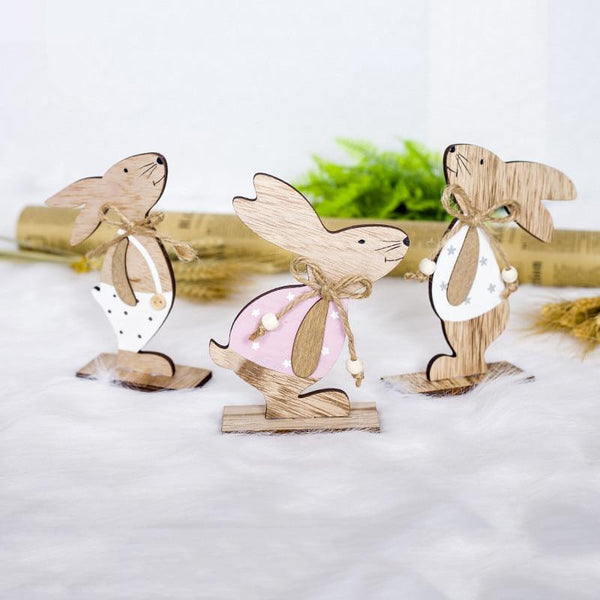 Easter Bunnies Rabbit Decorations Desktop Ornaments Seasonal Decorations