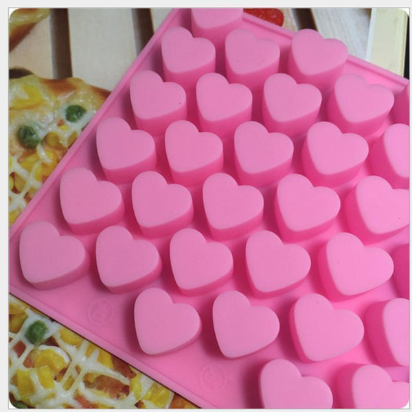 Mini Heart Shape Silicone Chocolate Mold Baking Tools Kitchen Gadgets Sugarcraft & Chocolate Moulds