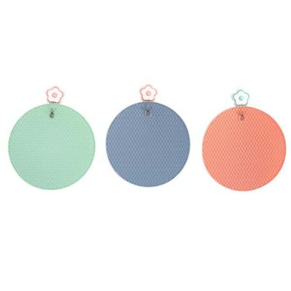 Silicone Heat Resistant Coaster Flexible Mat Jar Opener Table Protector Coasters