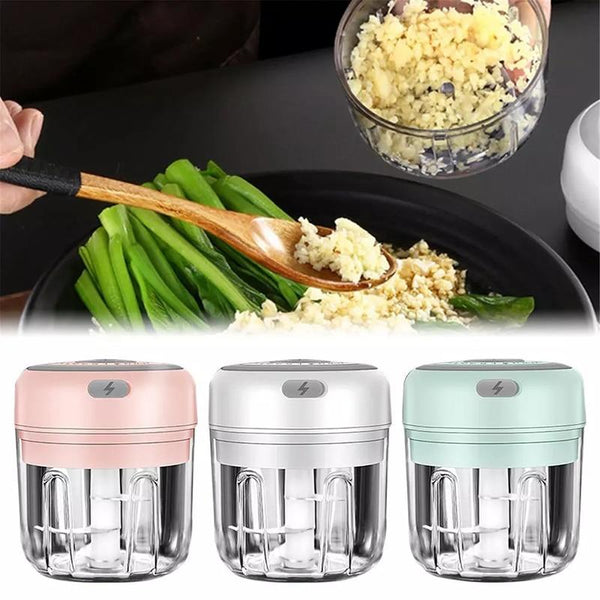 Usb Rechargeable Mini Food Processor Garlic Chopper Peelers & Slicers