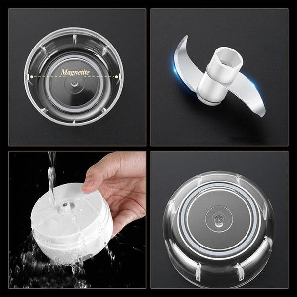 Usb Rechargeable Mini Food Processor Garlic Chopper Peelers & Slicers