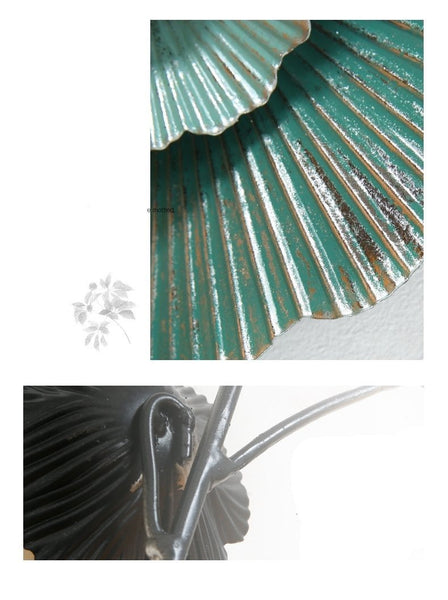 Style Floral Iron Art In Frame 3D Metal Wall Decorations Wall Art