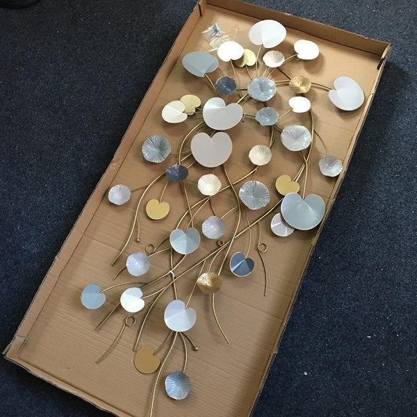 Modern Style Wall Decoration 3D Iron Metal Art Hanging Wall Art