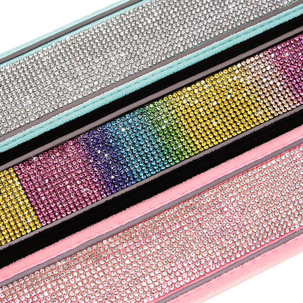 Reflective Bling Rhinestone Diamond Soft Dog Collars