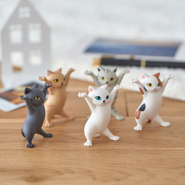 5Pc / Set Cute Cat Desk Accessories Pen Holders