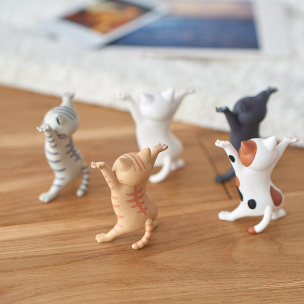 5Pc / Set Cute Cat Desk Accessories Pen Holders