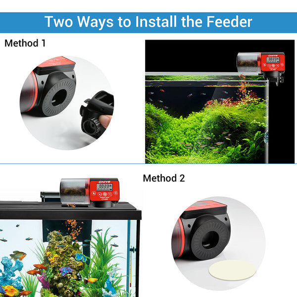200Ml Automatic Fish Feeder Dispenser Moisture Proof Electric Aquarium Tank Timer Fish Feeders