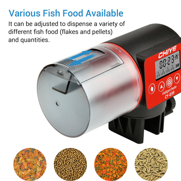 200Ml Automatic Fish Feeder Dispenser Moisture Proof Electric Aquarium Tank Timer