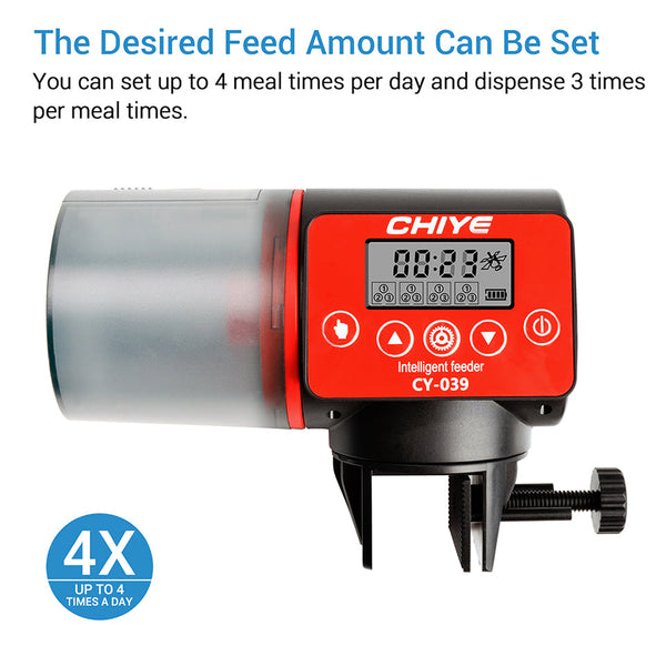 200Ml Automatic Fish Feeder Dispenser Moisture Proof Electric Aquarium Tank Timer Fish Feeders