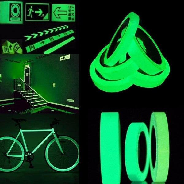 Reflective Glow In The Dark Green Luminous Pvc Tape Home Safety
