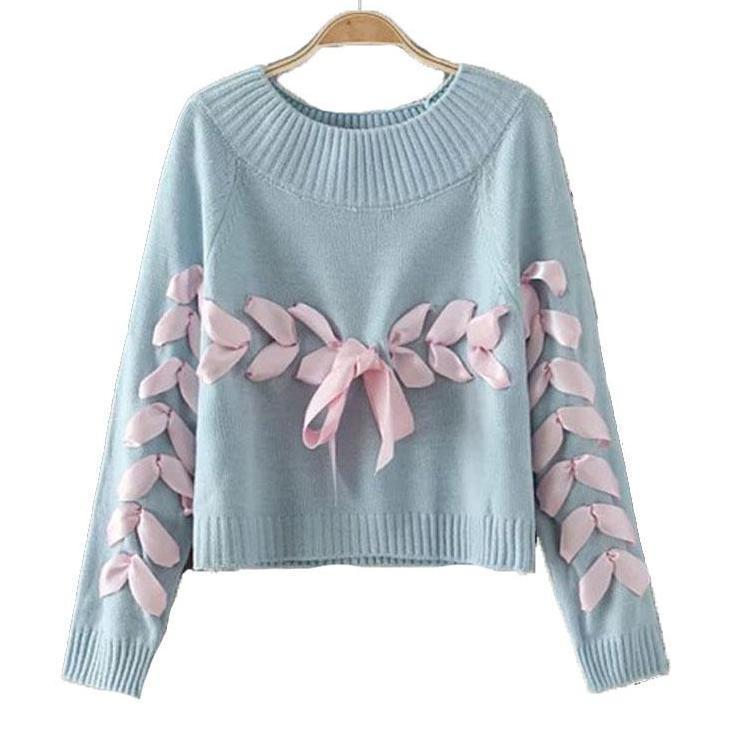Little Ribbon Sweater Jumpers & Cardigans
