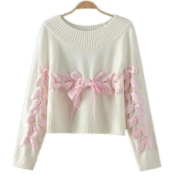 Little Ribbon Sweater Jumpers & Cardigans