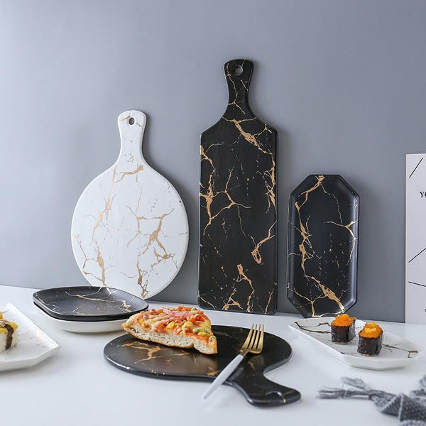 Sophisticated Marble Serving Tray Tableware Decor Trays
