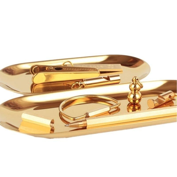 Golden Tray Bathroom Storage Organisation Bathroom Storage & Organisers